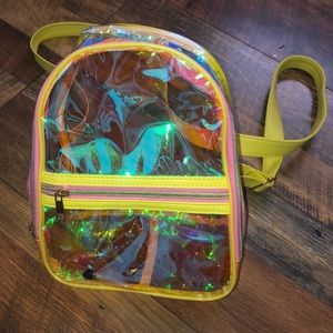 Yellow & Pink monochrome Backpack (small)